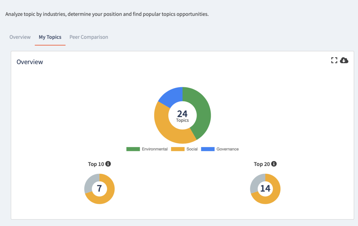 Peer Comparison – ESG Playbook